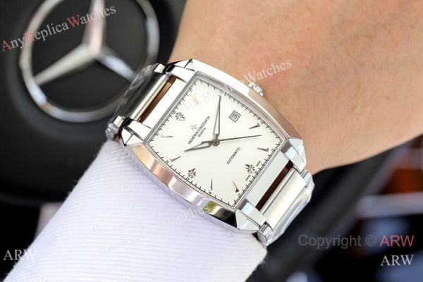 Copy Vacheron Constantin Malte Stainless Steel White Face Watch 40mm Copy Vacheron Constantin Malte Stainless Steel White Face Watch 40mm