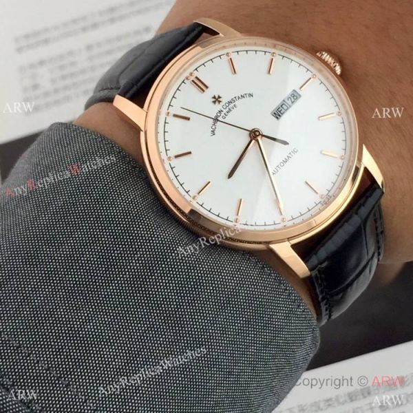 Replica Vacheron Constantin Geneve Day-Date watches Black Dial 39mm Replica Vacheron Constantin Geneve Day-Date watches Black Dial 39mm