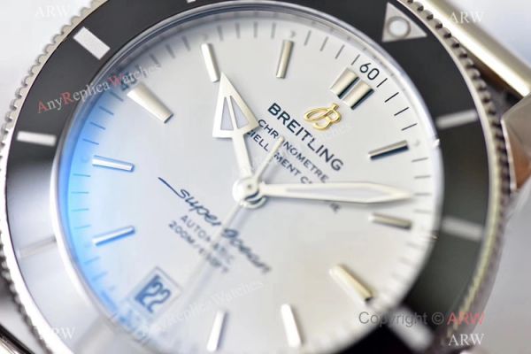 (GF) Replica Breitling Superocean Heritage II SS White Dial Black Ceramic Watch 42mm (GF) Replica Breitling Superocean Heritage II SS White Dial Black Ceramic Watch 42mm