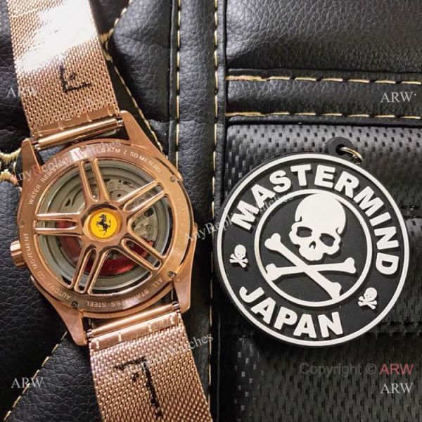 Copy Ferrari Gran Premio Automatico Men Watch Rose Gold White Dial Copy Ferrari Gran Premio Automatico Men Watch Rose Gold White Dial