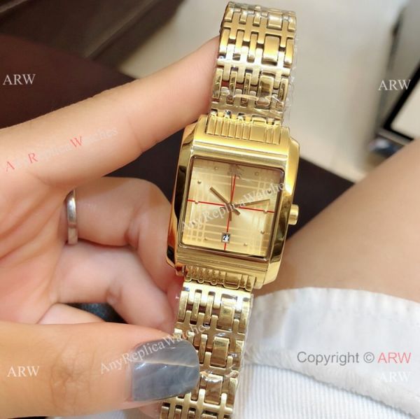 Replica Burberry All Gold Watch 25mm Women Size Quartz Movement Replica Burberry All Gold Watch 25mm Women Size Quartz Movement