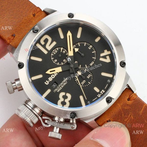 Best Replica U-Boat Classico U-72 Chronograph watches SS Yellow Leather Strap Best Replica U-Boat Classico U-72 Chronograph watches SS Yellow Leather Strap