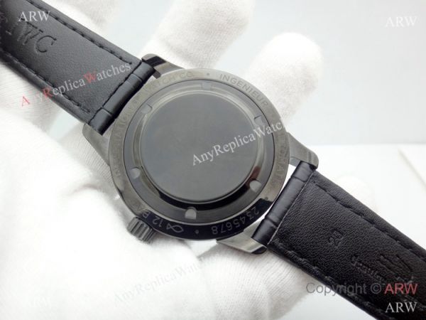 Replica IWC Mark XVIII 40mm Watch Black Case Orange Markers Replica IWC Mark XVIII 40mm Watch Black Case Orange Markers