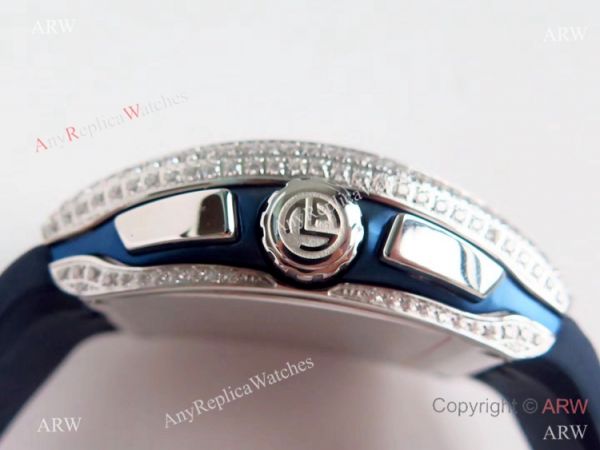 Swiss Clone Franck Muller Vanguard Yachting Blue Dial diamond Watch 7750 Movement Swiss Clone Franck Muller Vanguard Yachting Blue Dial diamond Watch 7750 Movement