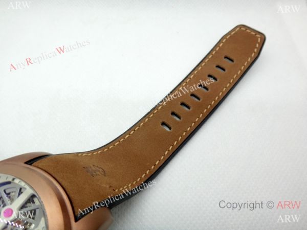 Copy Corum Bubble Squelette Automatic Watch Brown Case White Face Copy Corum Bubble Squelette Automatic Watch Brown Case White Face