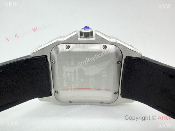 Cartier Santos Diamond Replica Watch Stainless Steel QUARTZ 39mm Cartier Santos Diamond Replica Watch Stainless Steel QUARTZ 39mm