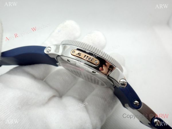 SWISS Replica Ulysse Nardin Marine Watch Blue Chronograph Dial Blue Rubber Strap SWISS Replica Ulysse Nardin Marine Watch Blue Chronograph Dial Blue Rubber Strap