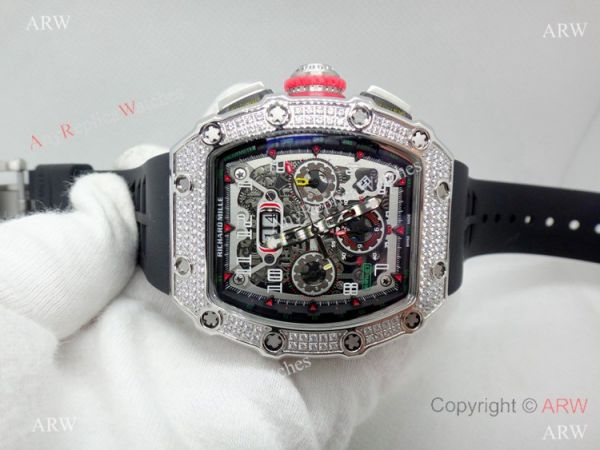 New Replica Richard Mille AAA RM 11-03 Diamond Watch New Replica Richard Mille AAA RM 11-03 Diamond Watch