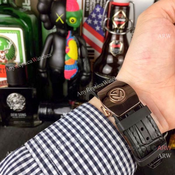 Swiss Quality Franck Muller Vanguard Yachting v45 Watch Rose Gold Diamond Blue Gummy strap Swiss Quality Franck Muller Vanguard Yachting v45 Watch Rose Gold Diamond Blue Gummy strap