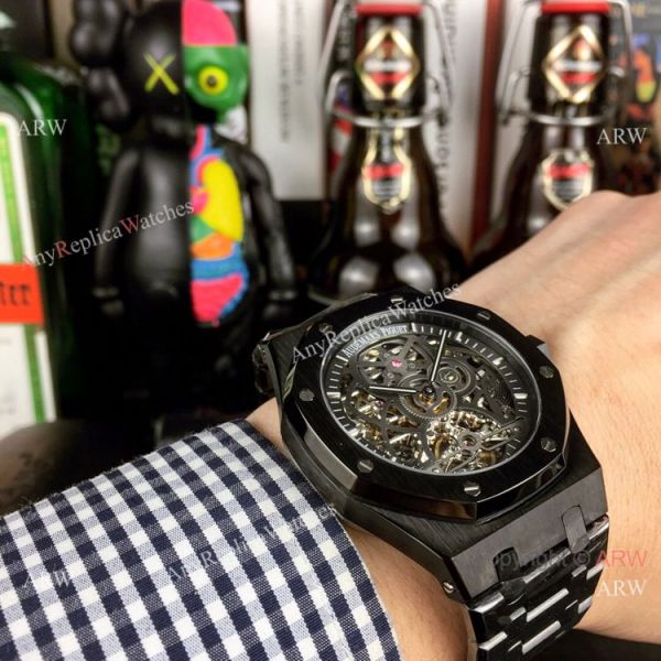 New Style Fake AP Skeleton Watch Audemars Piguet Royal Oak Gold Inner Watch New Style Fake AP Skeleton Watch Audemars Piguet Royal Oak Gold Inner Watch