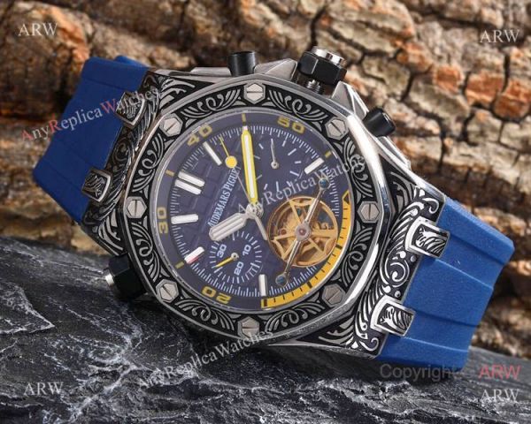 Best Copy Audemars Piguet Royal Oak Offshore Tourbillon Tattoo Watches Orange Rubber Strap Best Copy Audemars Piguet Royal Oak Offshore Tourbillon Tattoo Watches Orange Rubber Strap