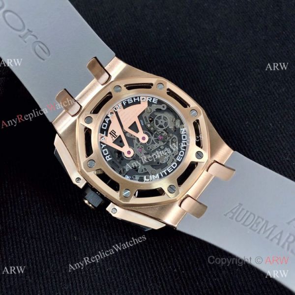 New Copy Audemars Piguet Royal Oak Offshore Limited Edition Watch Rose Gold Grey Face New Copy Audemars Piguet Royal Oak Offshore Limited Edition Watch Rose Gold Grey Face