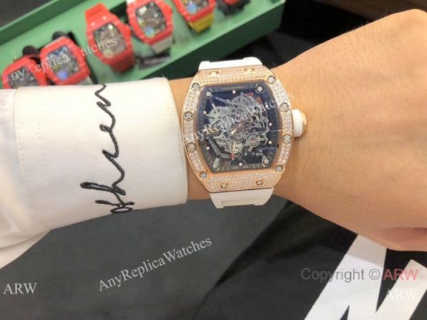 Replica Richard Mille RM035-Americas Rose Gold Diamond Watches Replica Richard Mille RM035-Americas Rose Gold Diamond Watches