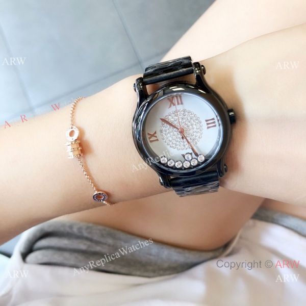 Copy Chopard Happy Sport Quartz Watch Black Case White Dial Copy Chopard Happy Sport Quartz Watch Black Case White Dial