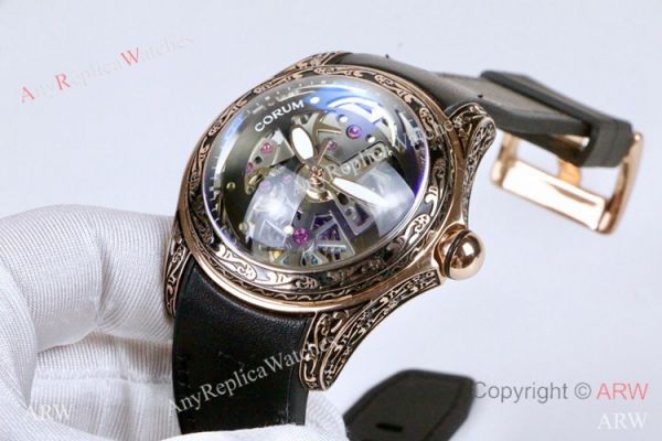 Corum Bubble Squelette &8216;Tattoo Rose Gold Watch Replica Corum Watches Corum Bubble Squelette &8216;Tattoo Rose Gold Watch Replica Corum Watches