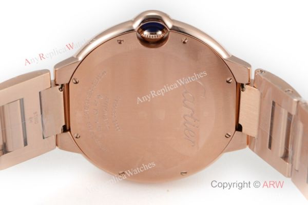 (CR) Swiss Copy Cartier Ballon Bleu de 42mm Watch Rose Gold Diamond (CR) Swiss Copy Cartier Ballon Bleu de 42mm Watch Rose Gold Diamond