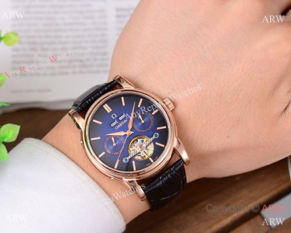 Buy Replica Omega Grand Complications Watches SS Brown Leather Strap Buy Replica Omega Grand Complications Watches SS Brown Leather Strap