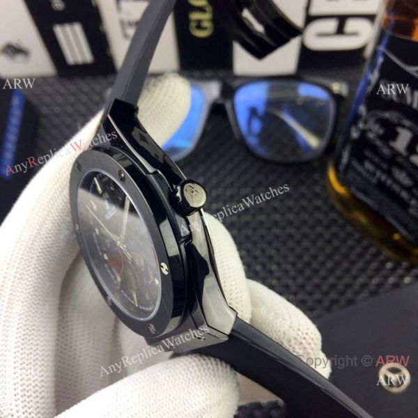 Hublot Classic Fusion Skeleton Copy Watches All Black Hublot Classic Fusion Skeleton Copy Watches All Black