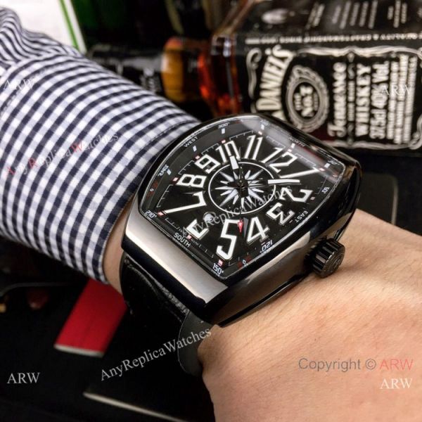 Copy Franck Muller Vanguard All Black Watch High Quality Watches Copy Franck Muller Vanguard All Black Watch High Quality Watches