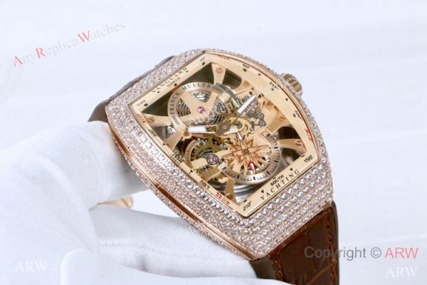 Clone Franck Muller Vanguard Yachting Anchor Skeleton Diamond Watch ARW Watches Clone Franck Muller Vanguard Yachting Anchor Skeleton Diamond Watch ARW Watches