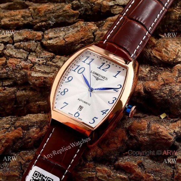 Copy Longines Evidenza Men Watches Black Dial Black Leather Strap Copy Longines Evidenza Men Watches Black Dial Black Leather Strap