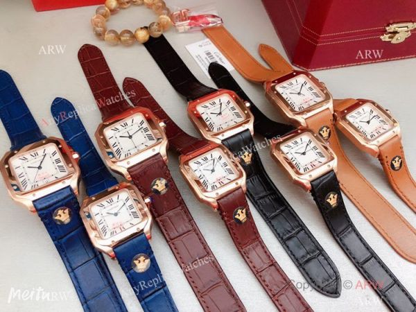 Clone Cartier Santos de Rose Gold Quartz Watch Japan Grade Clone Cartier Santos de Rose Gold Quartz Watch Japan Grade