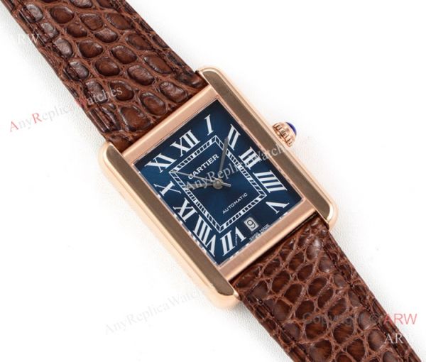 (ER) Cartier Tank Solo W5200027 Rose Gold Black Face Watch Swiss Grade 1 (ER) Cartier Tank Solo W5200027 Rose Gold Black Face Watch Swiss Grade 1