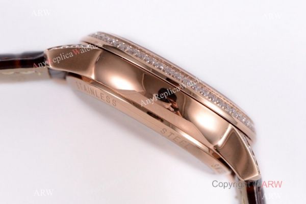 (VC) Vacheron Constantin Patrimony Moon Rose Gold Diamond Watch Swiss Replica (VC) Vacheron Constantin Patrimony Moon Rose Gold Diamond Watch Swiss Replica
