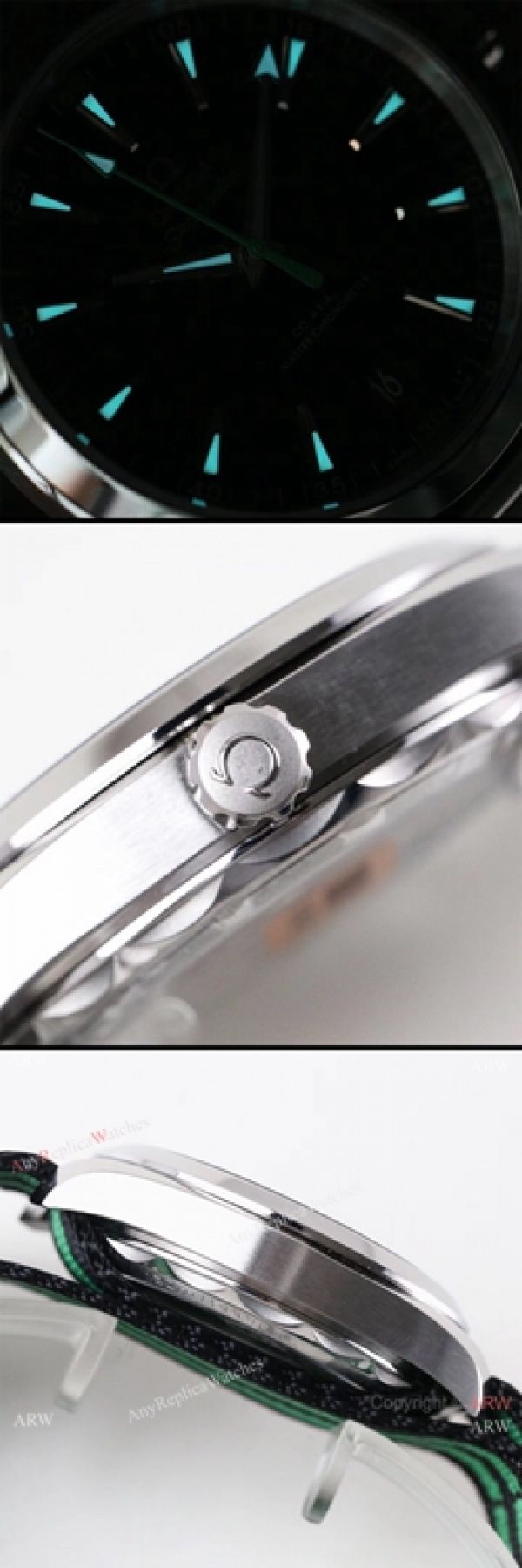 VS Factory Omega Seamaster Aqua Terra Master 150m Replica Watch Black Dial Nato Strap VS Factory Omega Seamaster Aqua Terra Master 150m Replica Watch Black Dial Nato Strap