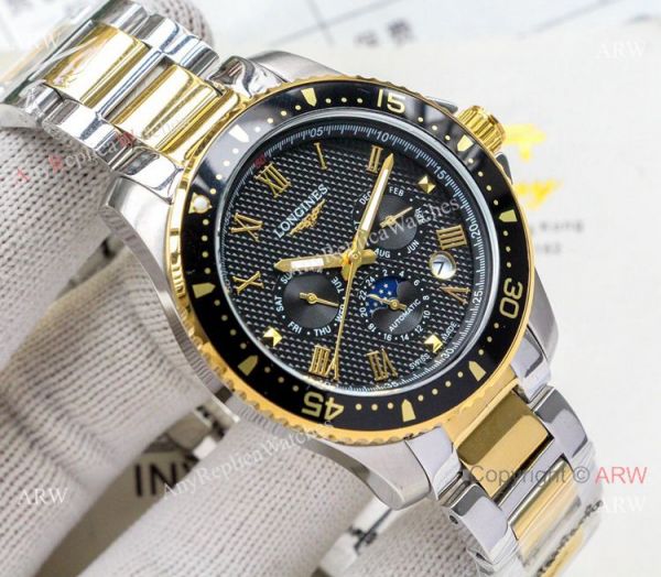 Longines HydroConquest 2-Tone Black Bezel Watches New Replica Longines HydroConquest 2-Tone Black Bezel Watches New Replica