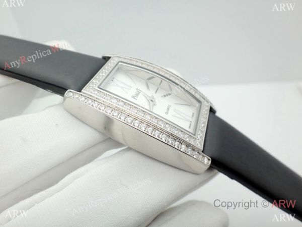 Copy Piaget Limelight Tonneau Women Watch SS Diamond Copy Piaget Limelight Tonneau Women Watch SS Diamond