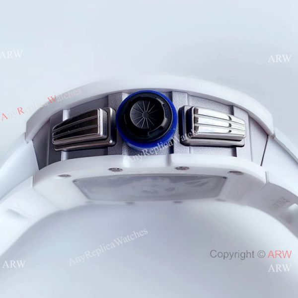 KV Factory Swiss 7750 Richard Mille RM 011-FM Polo Club Saint Tropez White Ceramic Watch Richard Mille AAA KV Factory Swiss 7750 Richard Mille RM 011-FM Polo Club Saint Tropez White Ceramic Watch Richard Mille AAA