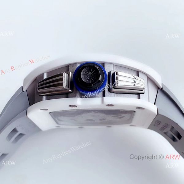 KV Factory Swiss Copy Richard Mille RM 011-FM Polo Club Saint Tropez Watch White Ceramic Gray Skeleton Dial KV Factory Swiss Copy Richard Mille RM 011-FM Polo Club Saint Tropez Watch White Ceramic Gray Skeleton Dial