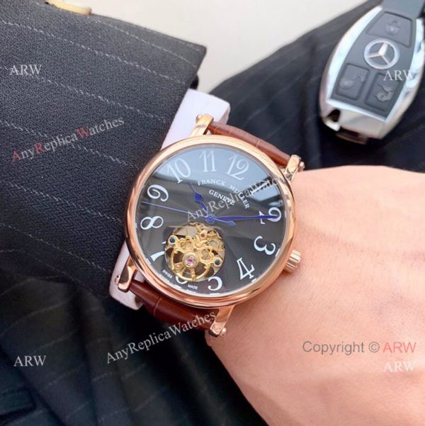 Clone Franck Muller Geneve Tourbillon Rose Gold Men Watch 42mm Clone Franck Muller Geneve Tourbillon Rose Gold Men Watch 42mm