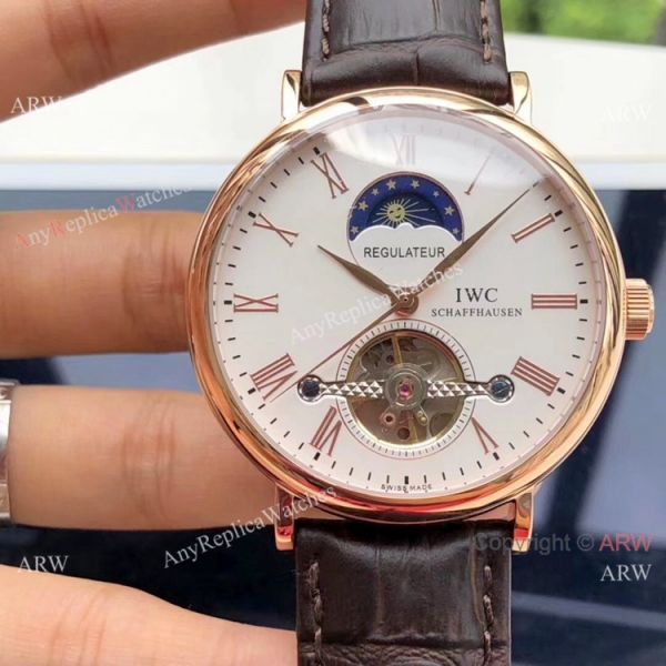 IWC Tourbillon Moonphase Portofino SS White Dial Watches High Quality Replica Watches China IWC Tourbillon Moonphase Portofino SS White Dial Watches High Quality Replica Watches China
