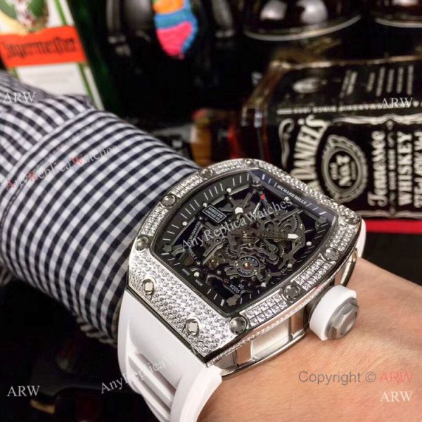 Swiss Replica Richard Mille RM035 Americas Diamond Red Rubber Watch Swiss Replica Richard Mille RM035 Americas Diamond Red Rubber Watch