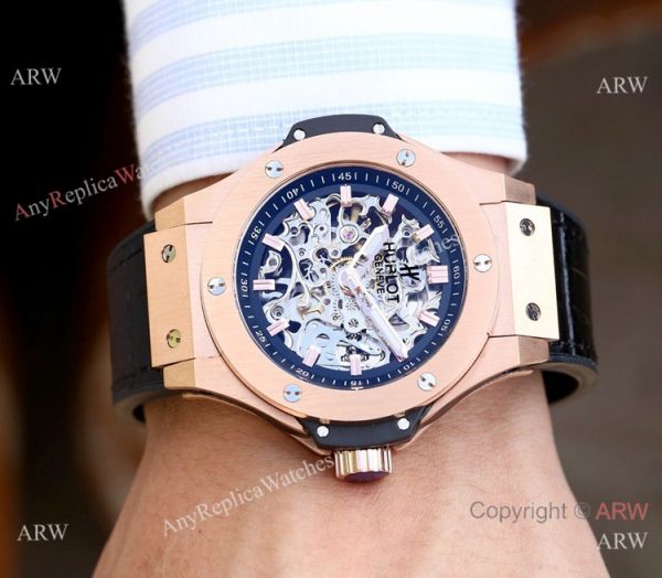 Copy Hublot Skeleton Big Bang Men Watch Sand Case 45mm Copy Hublot Skeleton Big Bang Men Watch Sand Case 45mm