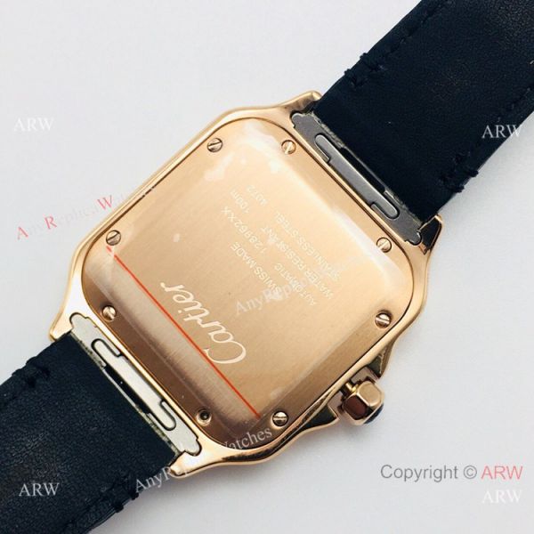 (GB) Swiss Replica Cartier Santos Rose Gold Mens Watch 9015 Movement (GB) Swiss Replica Cartier Santos Rose Gold Mens Watch 9015 Movement