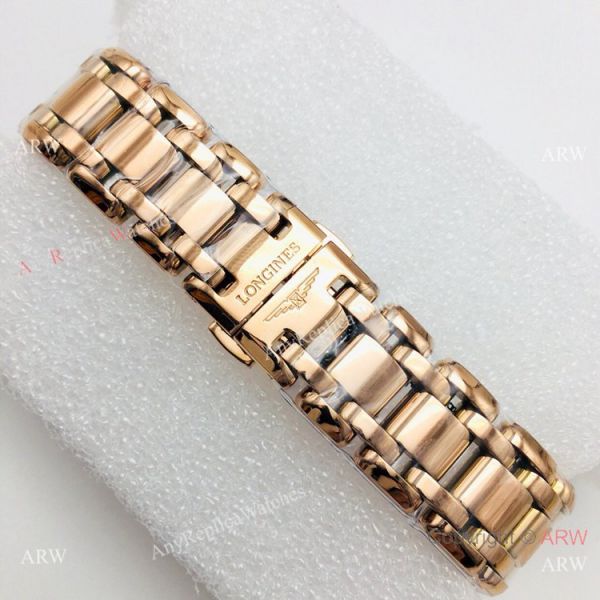 VSF Swiss Replica Longines PrimaLuna Lady Watch Rose Gold Diamond Bezel VSF Swiss Replica Longines PrimaLuna Lady Watch Rose Gold Diamond Bezel