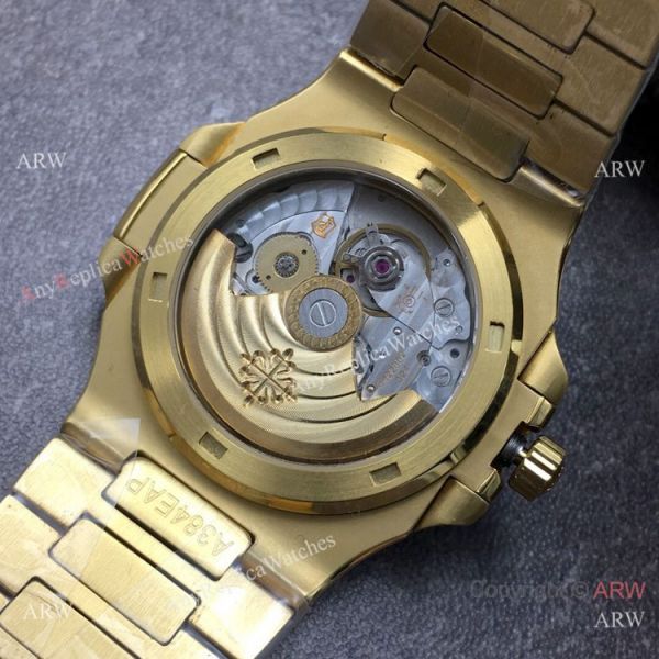 Grade 1A Replica Patek Philippe Nautilus GB Factory Cal.324 Yellow Gold Black Dial Watch Grade 1A Replica Patek Philippe Nautilus GB Factory Cal.324 Yellow Gold Black Dial Watch