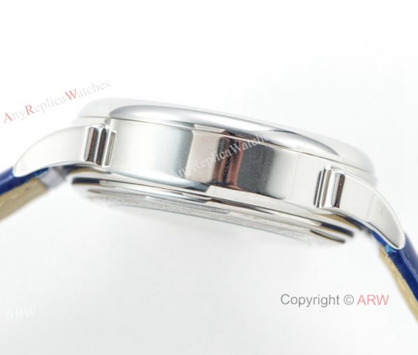 Swiss 7750 IWC Schaffhausen Portuguese Replica Watch SS Blue Leather Strap Swiss 7750 IWC Schaffhausen Portuguese Replica Watch SS Blue Leather Strap