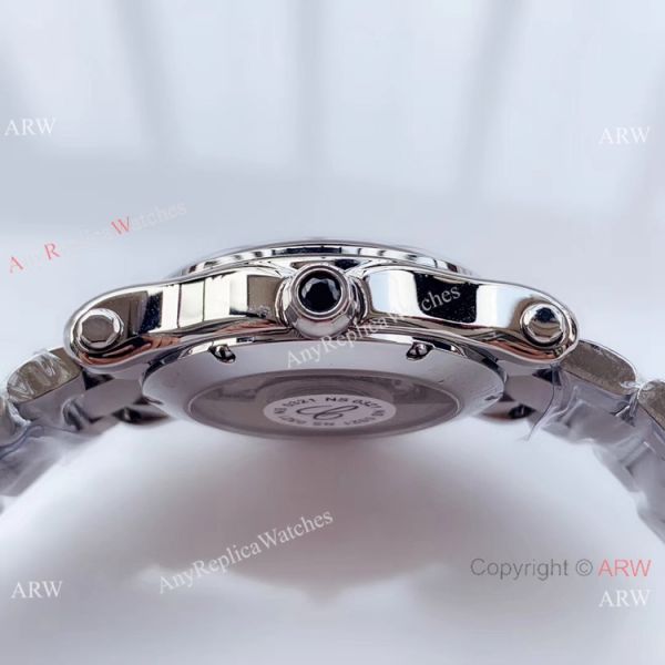 YF Swiss Replica Chopard HAPPY SPORT Ladies Watch Stainless Steel Blue Dial YF Swiss Replica Chopard HAPPY SPORT Ladies Watch Stainless Steel Blue Dial