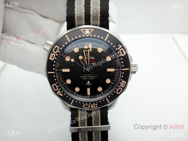 VS Factory Omega Seamaster 007 James Bond &8216;NO TIME TO DIE Watch Nylon Strap VS Factory Omega Seamaster 007 James Bond &8216;NO TIME TO DIE Watch Nylon Strap