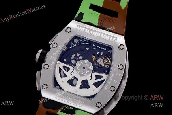 KV Factory Richard Mille RM 011 Black Kite Replica Watches With Camouflage Rubber Strap KV Factory Richard Mille RM 011 Black Kite Replica Watches With Camouflage Rubber Strap