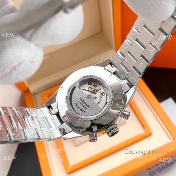 Copy Tag Heuer Carrera Cal 1887 Watch Stainless Steel White Face Copy Tag Heuer Carrera Cal 1887 Watch Stainless Steel White Face