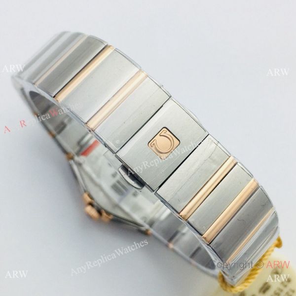 (VS) Replica Omega Constellation 2-Tone Rose Gold Diamond Watch with Quartz Movement (VS) Replica Omega Constellation 2-Tone Rose Gold Diamond Watch with Quartz Movement