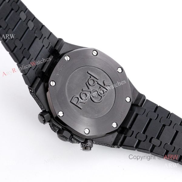 Solid Black Audemars Piguet Ice Royal Oak Replica Watch 15400 Solid Black Audemars Piguet Ice Royal Oak Replica Watch 15400