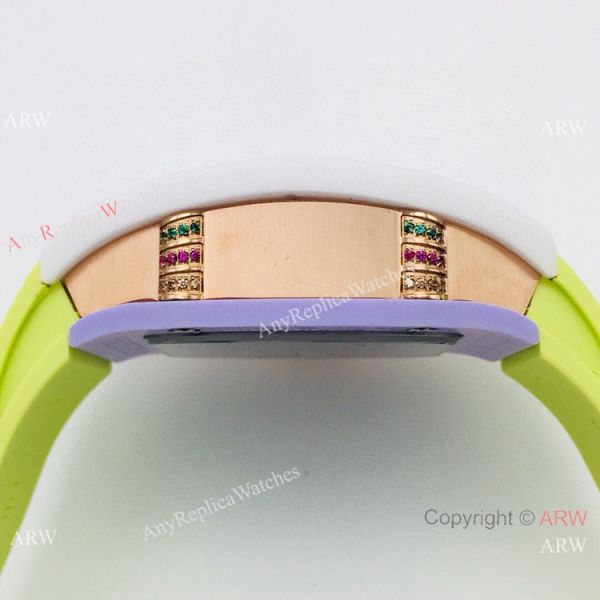 VS Factory Swiss Richard Mille RM07-03 BonBon Watch Ceramic Green Rubber Strap VS Factory Swiss Richard Mille RM07-03 BonBon Watch Ceramic Green Rubber Strap