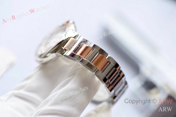 V6 Factory Swiss Replica Cartier Ballon Bleu 33mm Watch 2-Tone Rose Gold Pink Dial V6 Factory Swiss Replica Cartier Ballon Bleu 33mm Watch 2-Tone Rose Gold Pink Dial