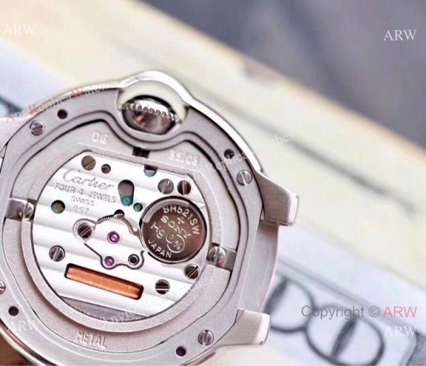 V6 Factory Cartier Ballon Bleu Two Tone Rose Gold Diamond Watch 28mm V6 Factory Cartier Ballon Bleu Two Tone Rose Gold Diamond Watch 28mm